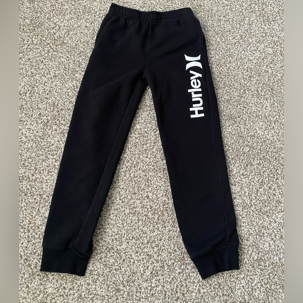 Hurley boys sweatpants black size L large
